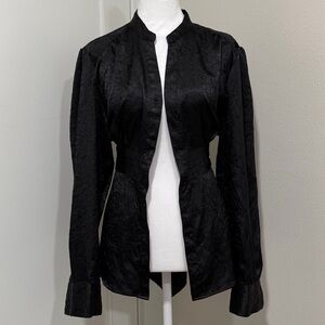 Croft & Barrow Black Textured Blazer